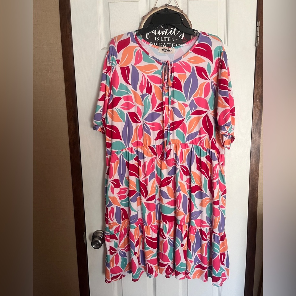 Haptics Babydoll Multicolor Dress